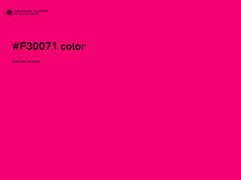 #F30071 color image