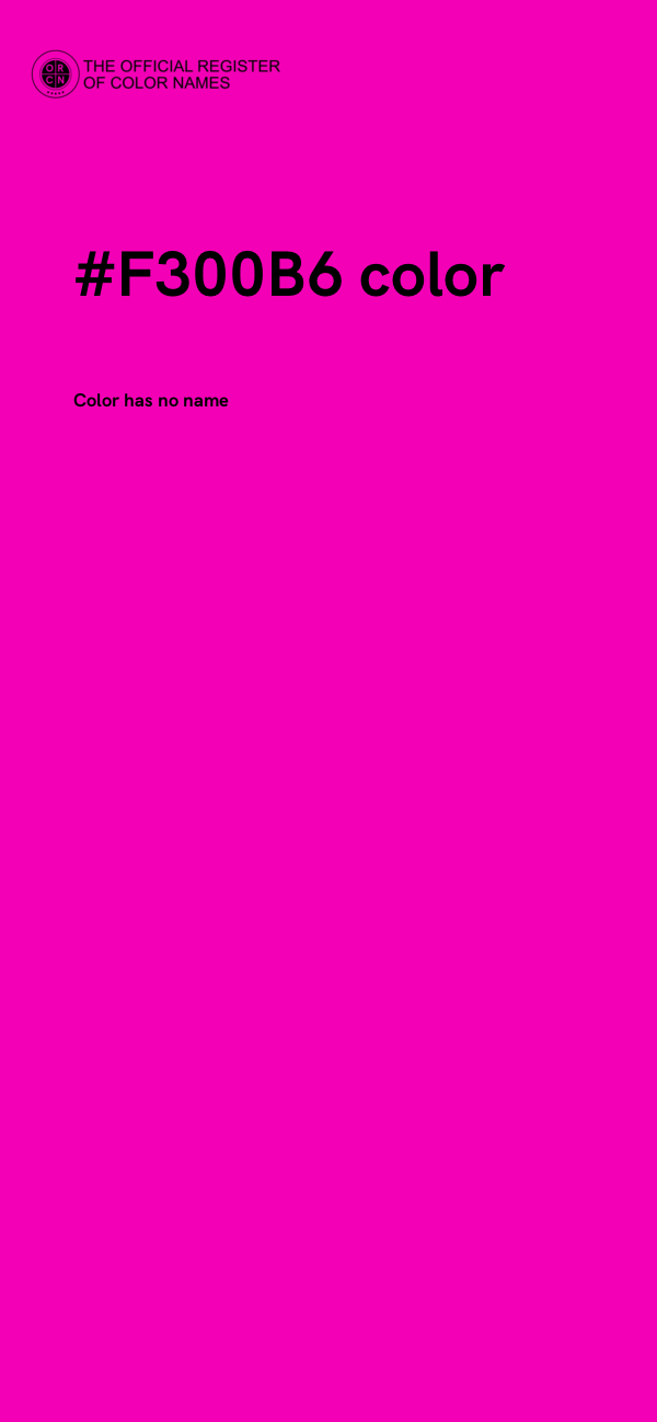 #F300B6 color image