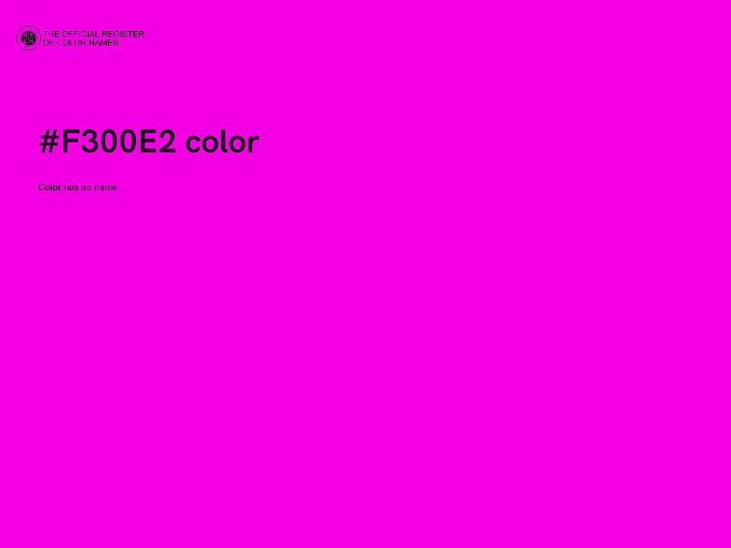 #F300E2 color image