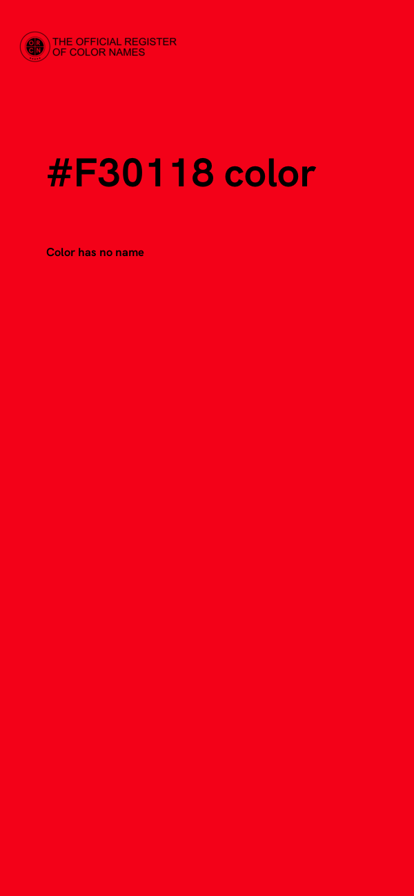 #F30118 color image