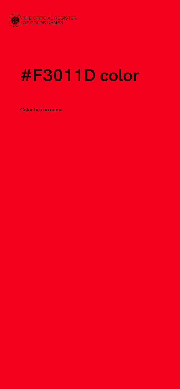 #F3011D color image