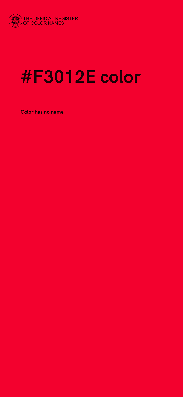 #F3012E color image