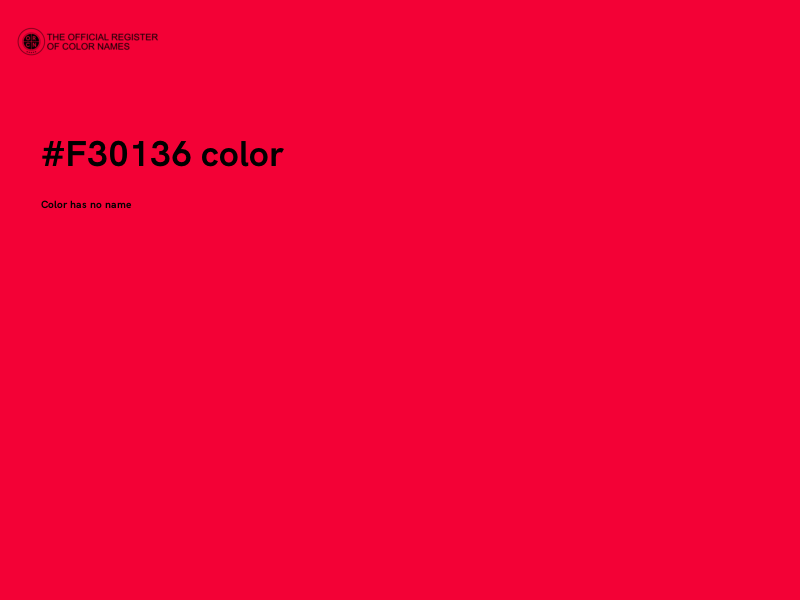 #F30136 color image