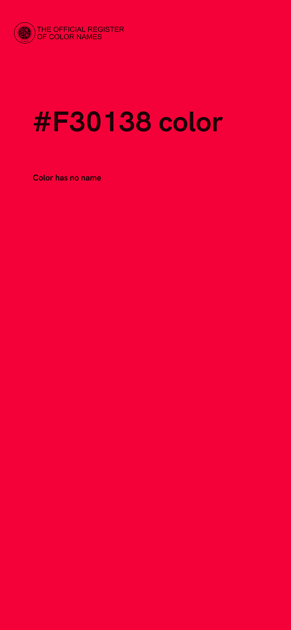 #F30138 color image