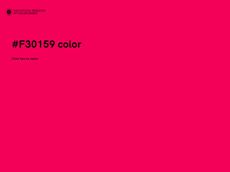 #F30159 color image