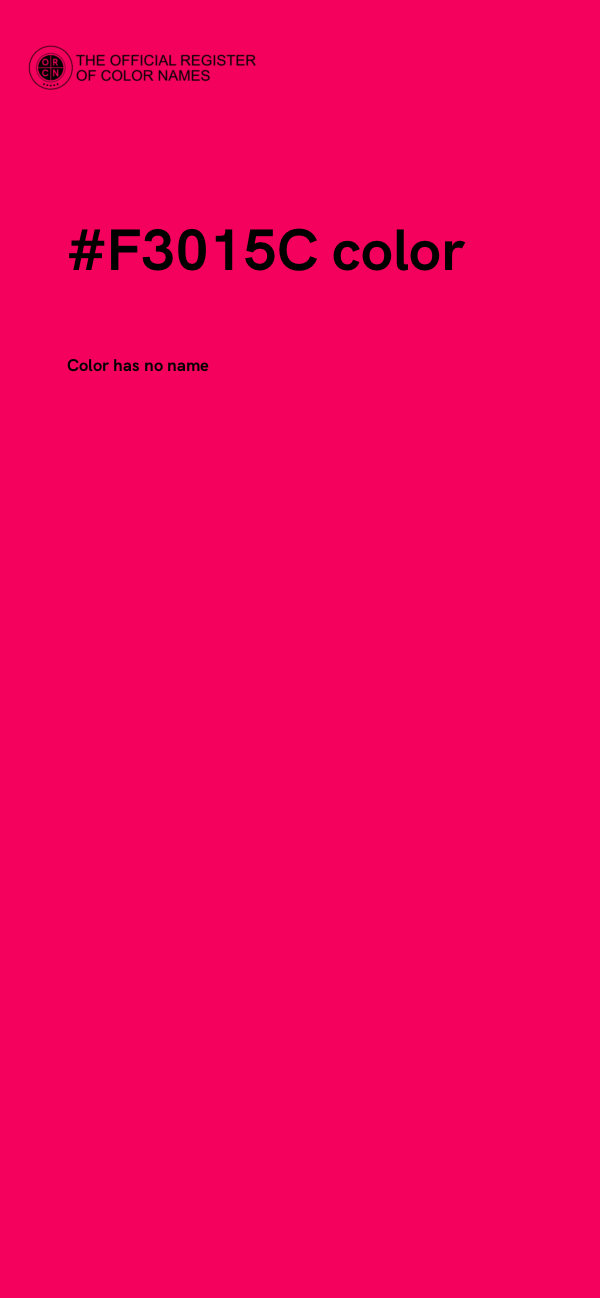 #F3015C color image