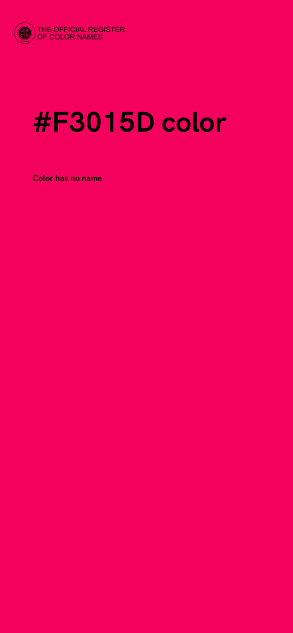 #F3015D color image