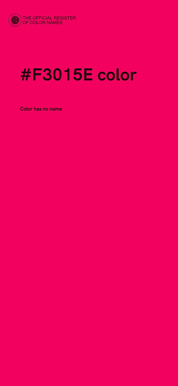#F3015E color image