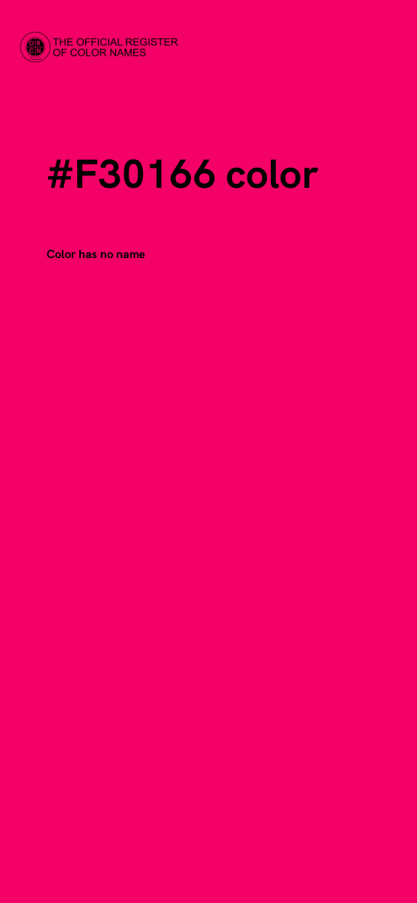 #F30166 color image