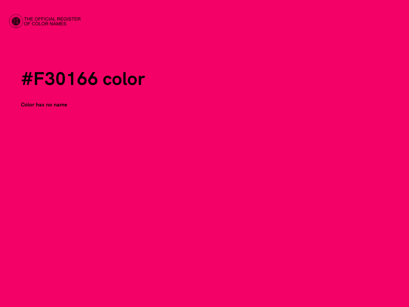 #F30166 color image