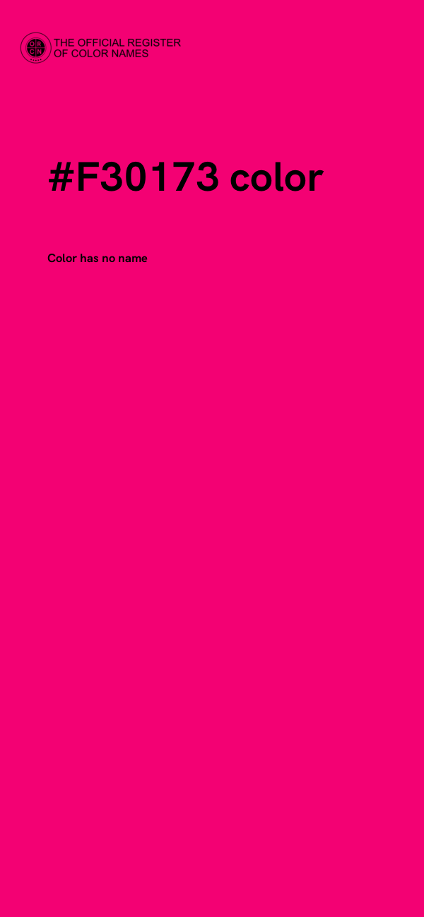 #F30173 color image