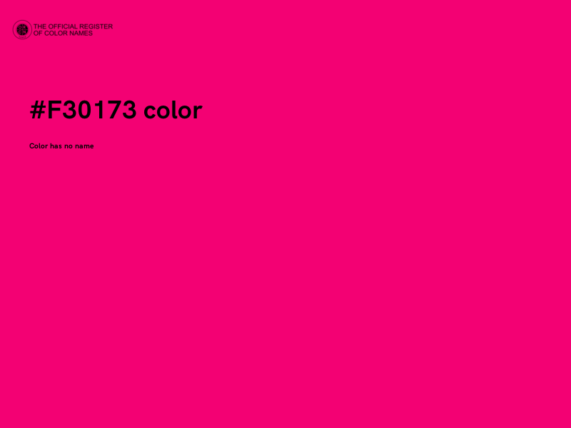 #F30173 color image