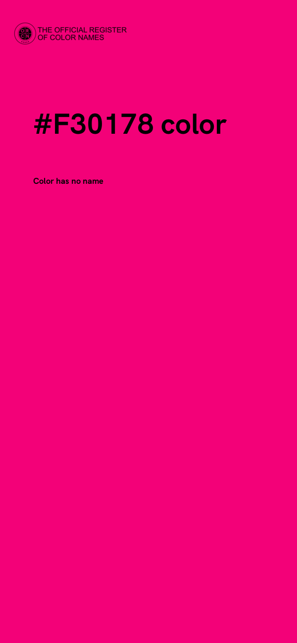 #F30178 color image