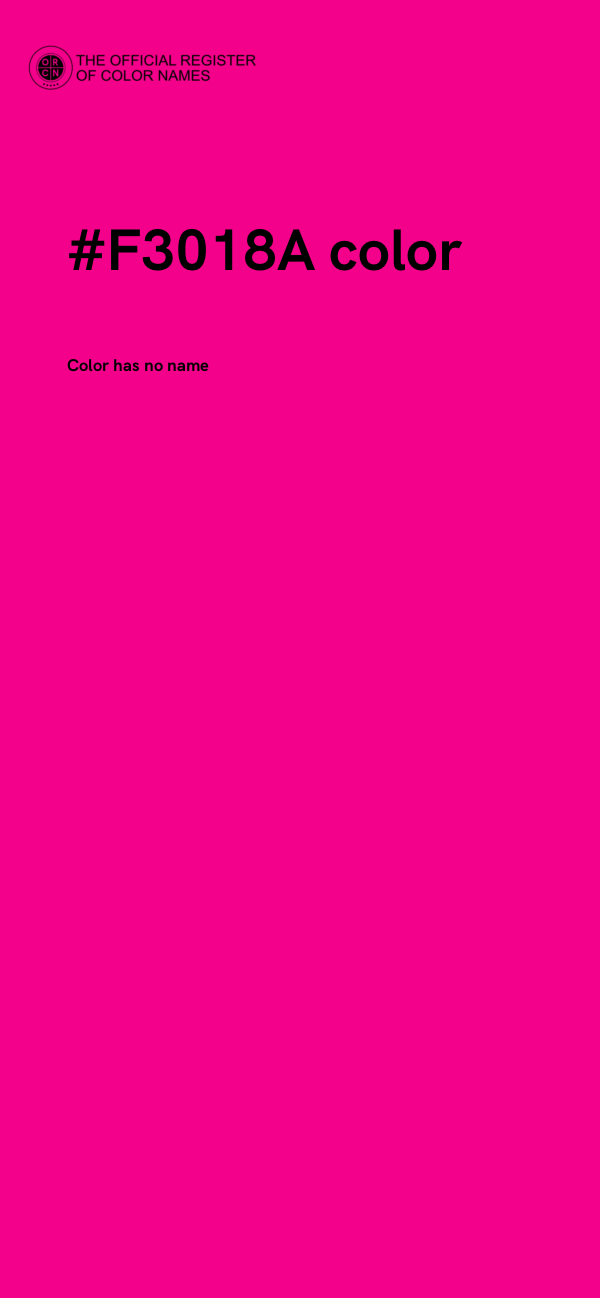 #F3018A color image