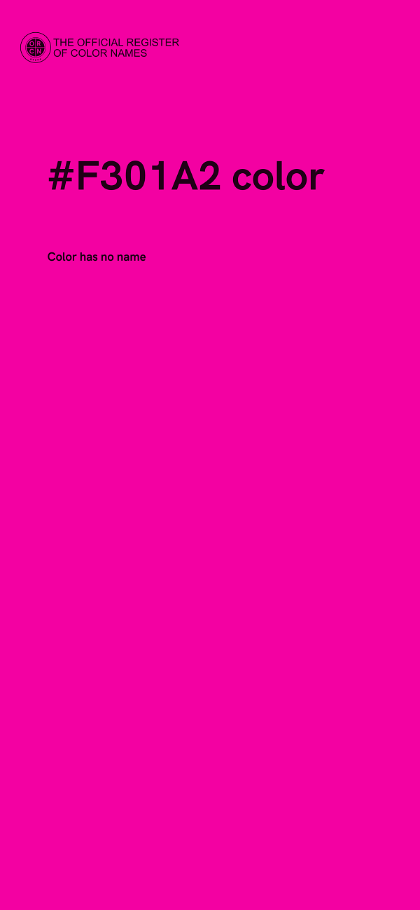 #F301A2 color image