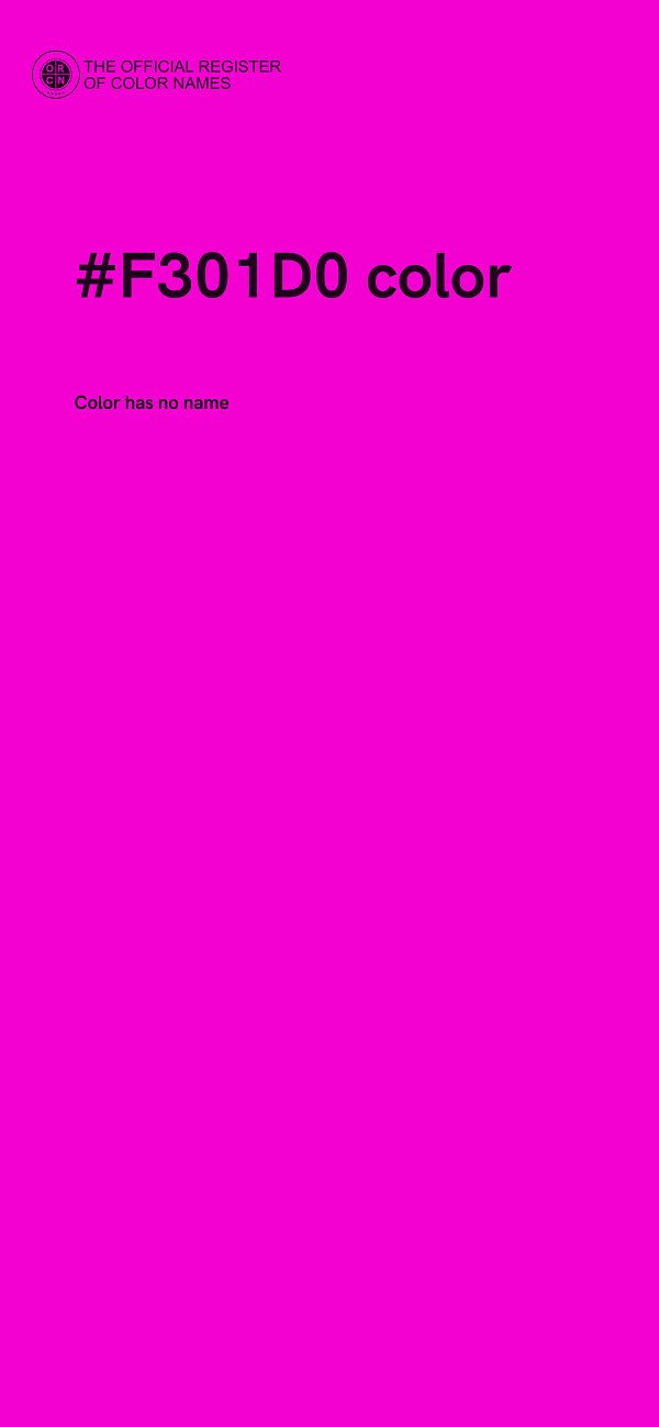 #F301D0 color image