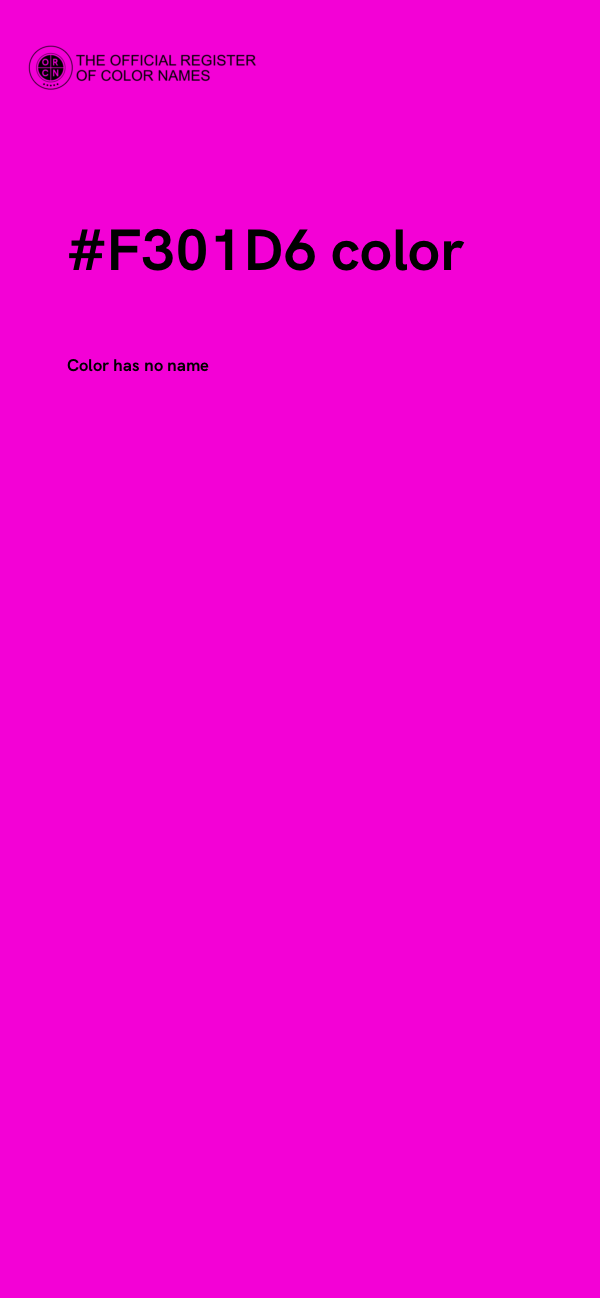 #F301D6 color image