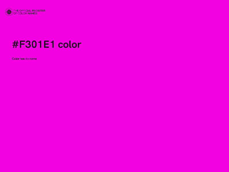 #F301E1 color image