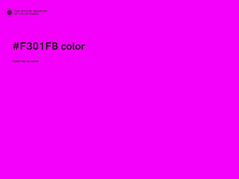 #F301FB color image