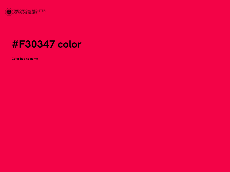 #F30347 color image