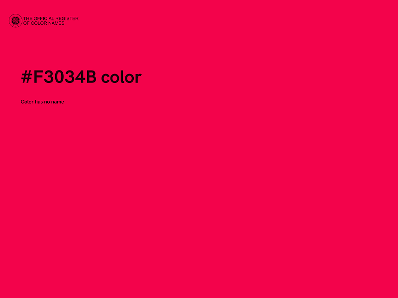 #F3034B color image