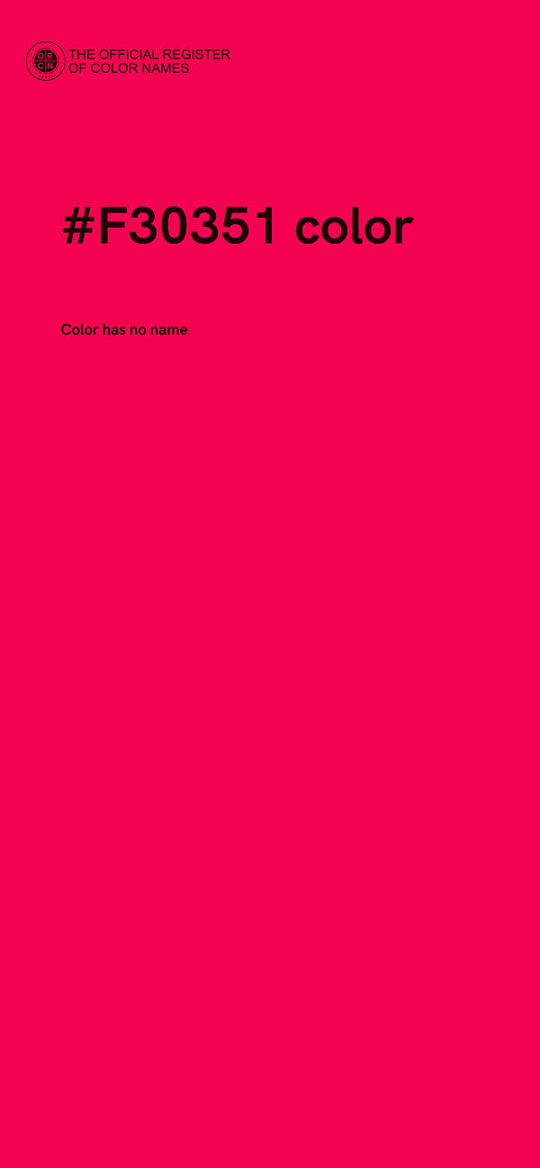 #F30351 color image