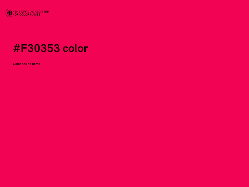 #F30353 color image