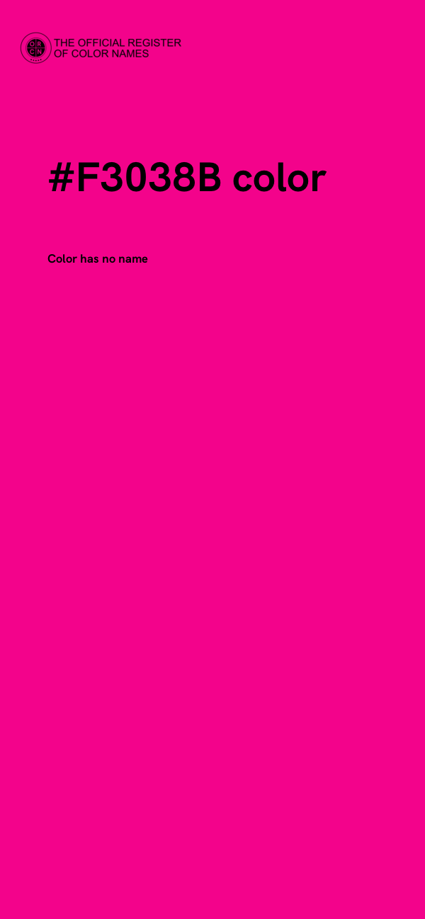 #F3038B color image