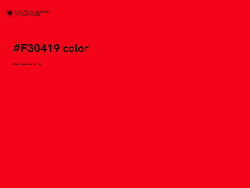 #F30419 color image