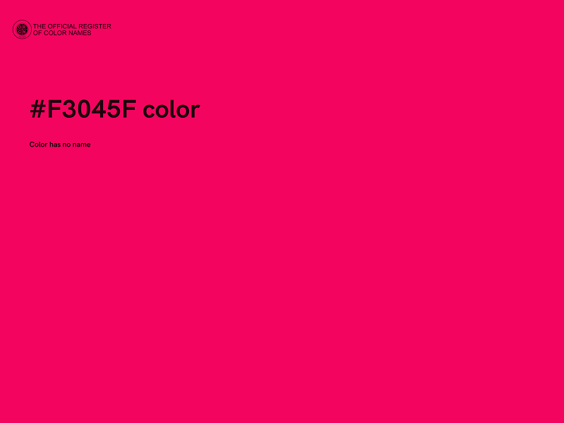 #F3045F color image