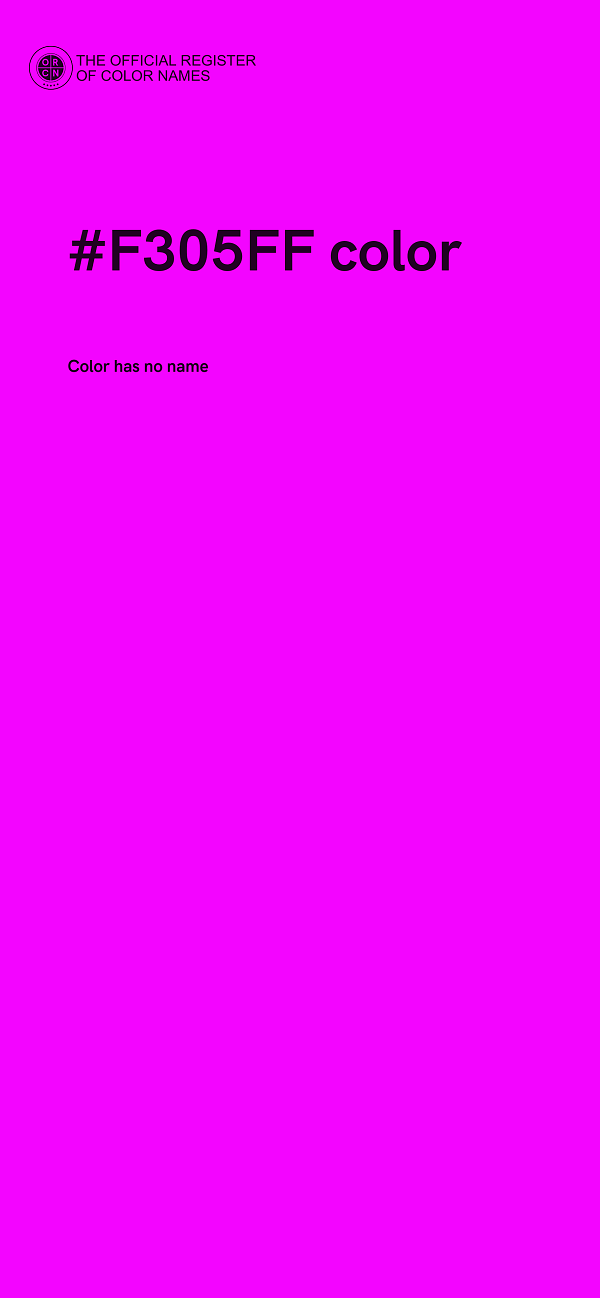 #F305FF color image