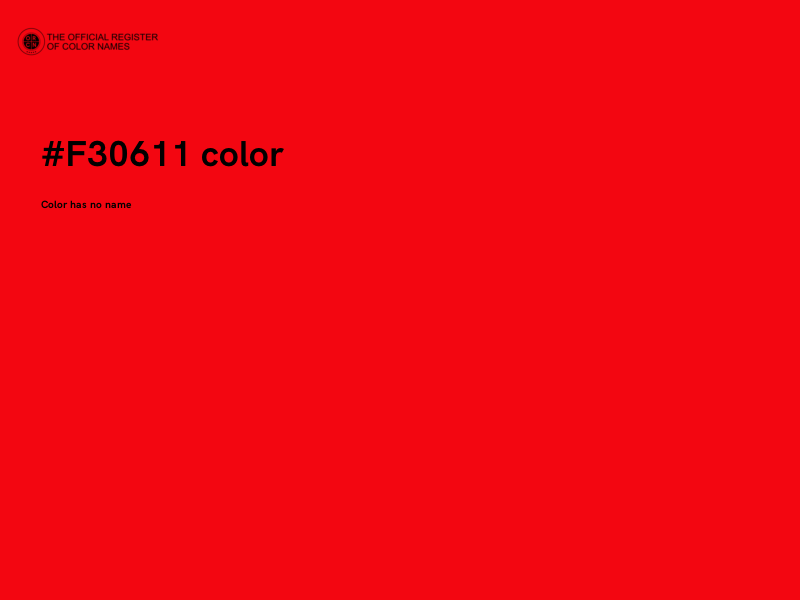 #F30611 color image