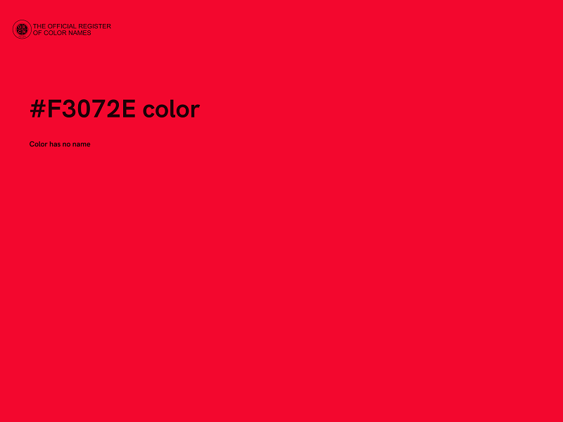 #F3072E color image