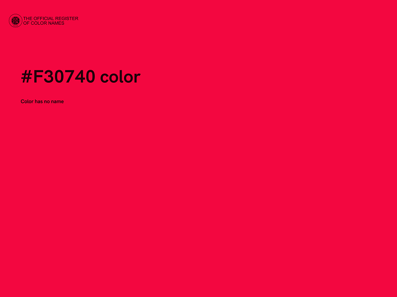 #F30740 color image