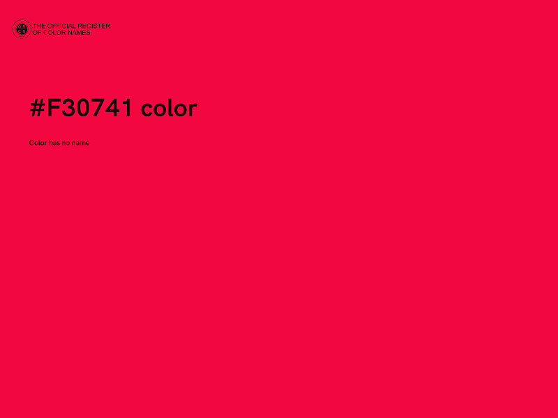 #F30741 color image