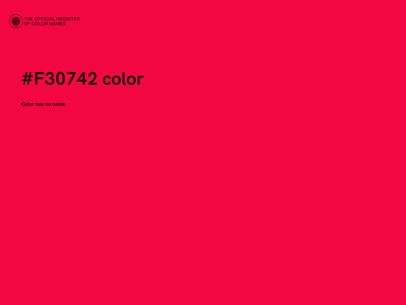 #F30742 color image