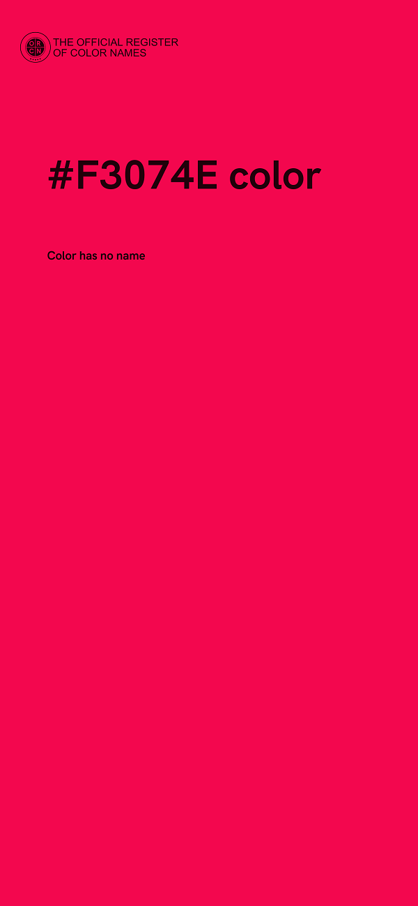#F3074E color image