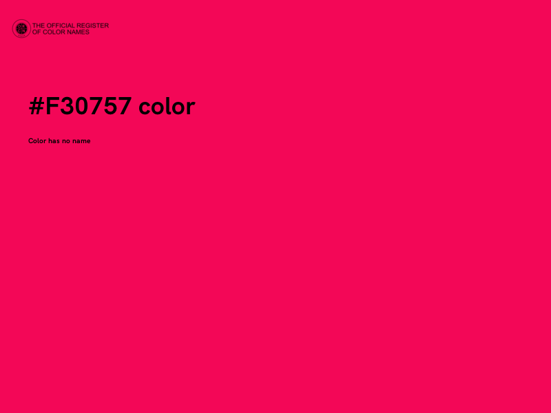 #F30757 color image