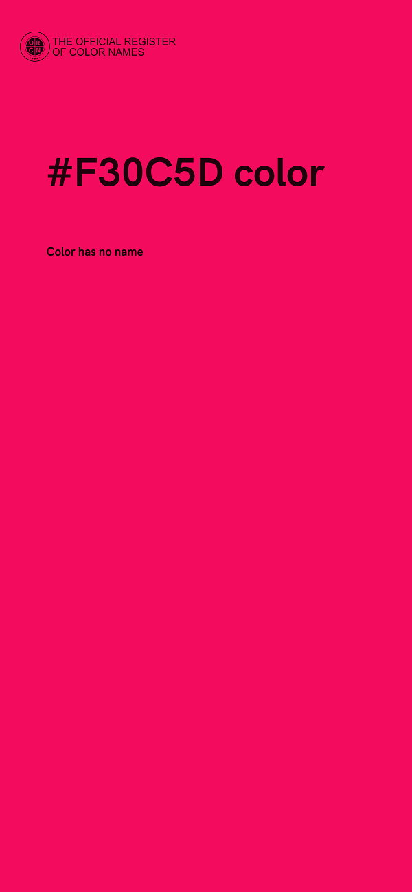 #F30C5D color image