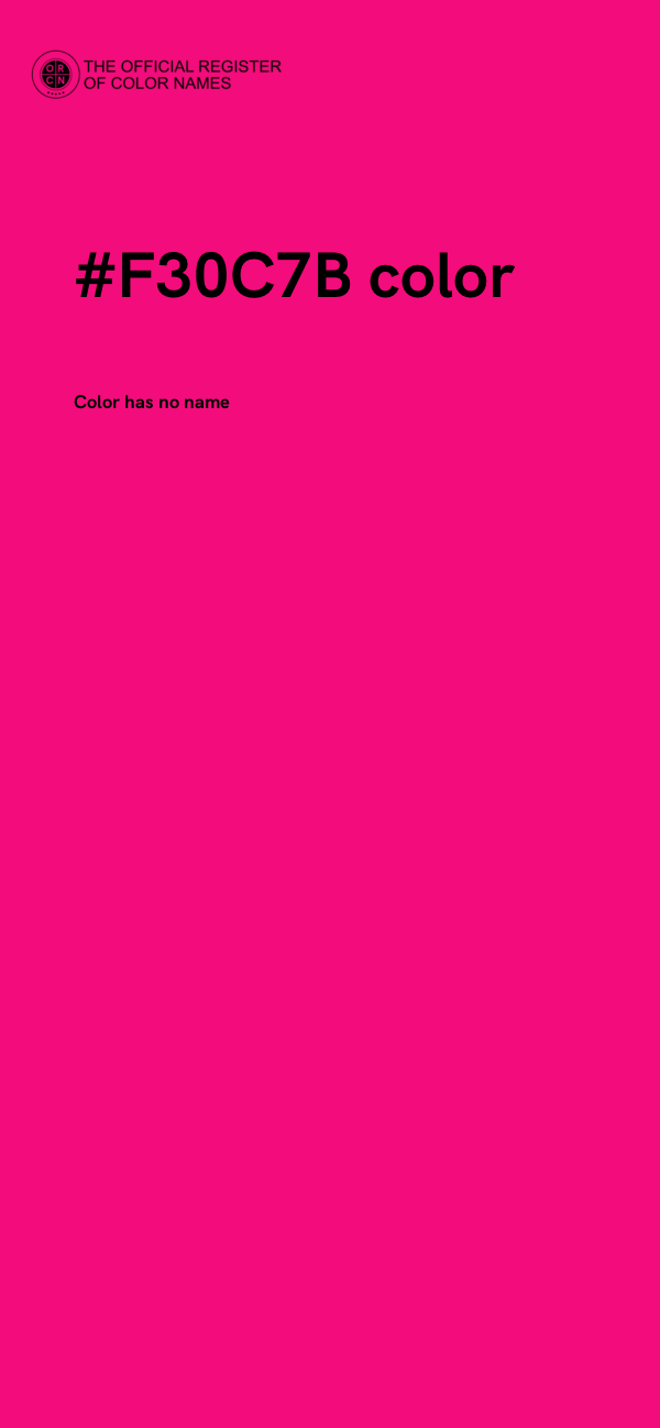 #F30C7B color image