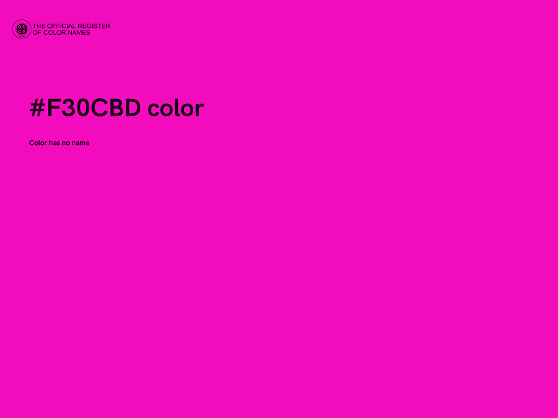 #F30CBD color image