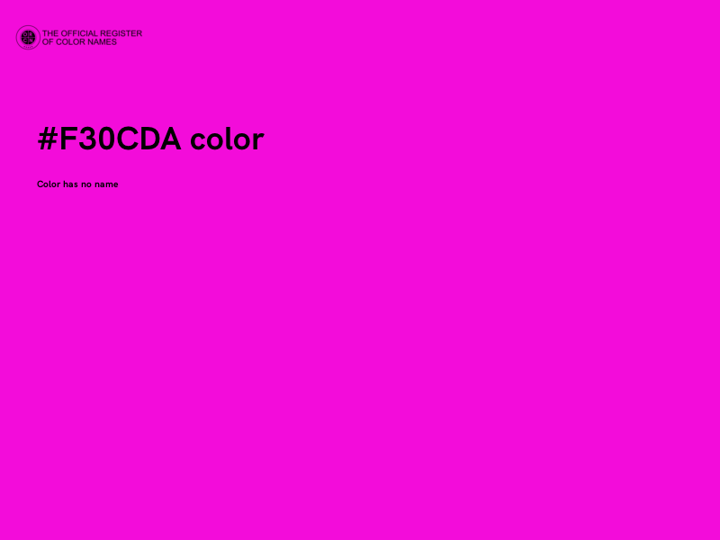 #F30CDA color image