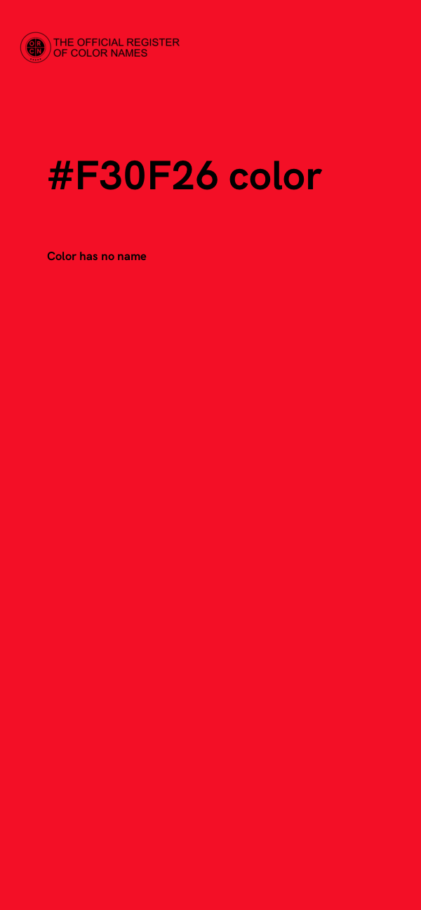 #F30F26 color image