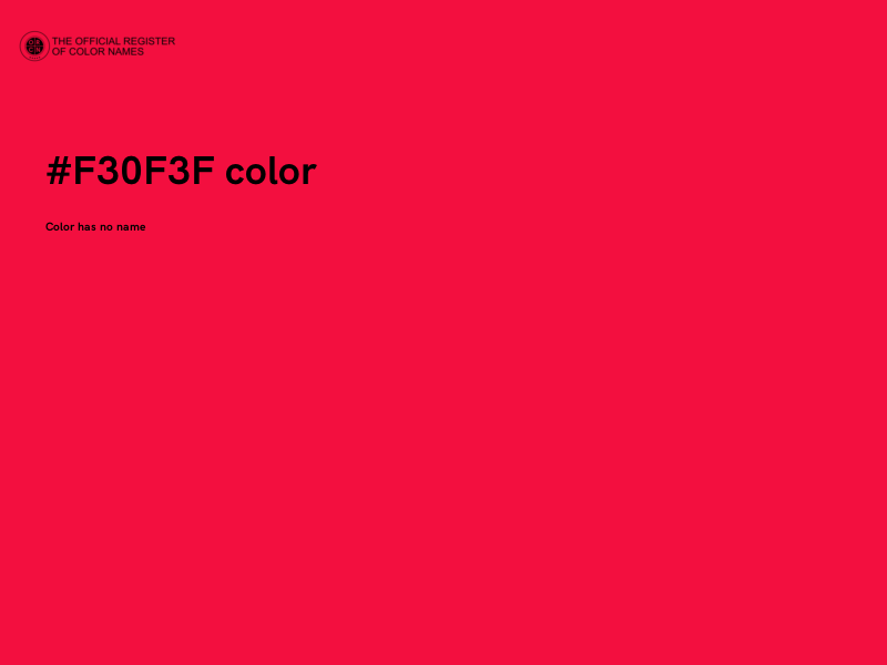 #F30F3F color image