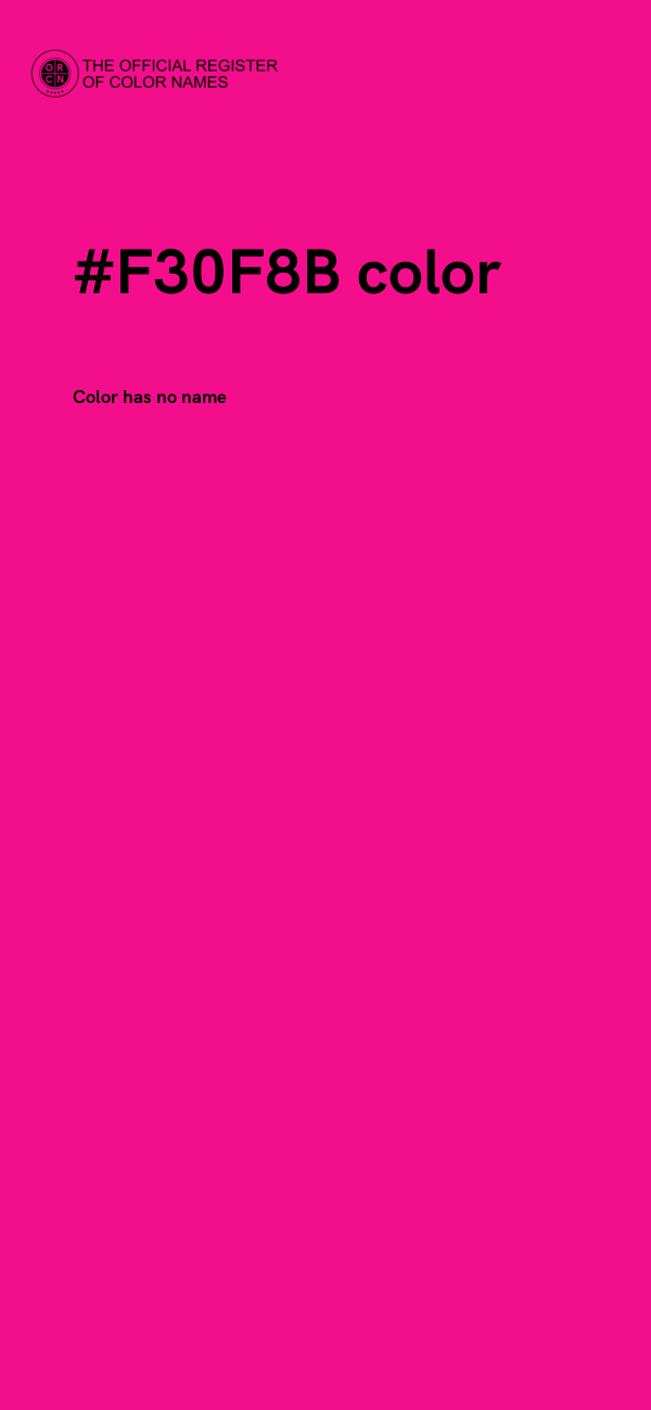 #F30F8B color image