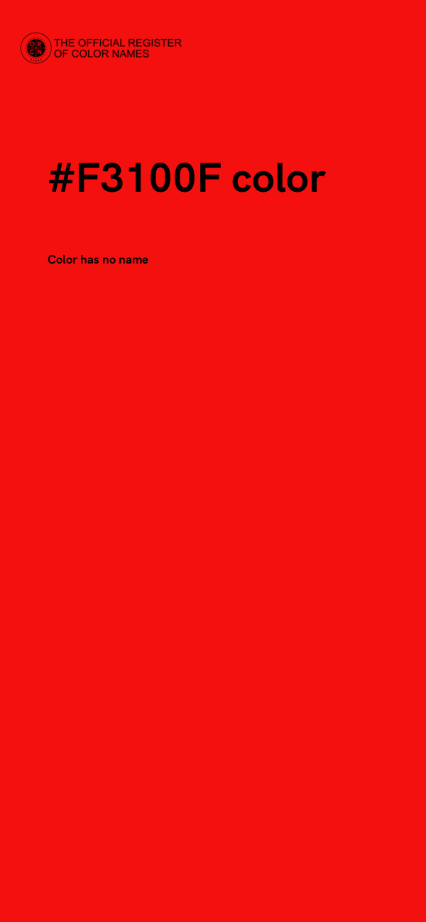 #F3100F color image