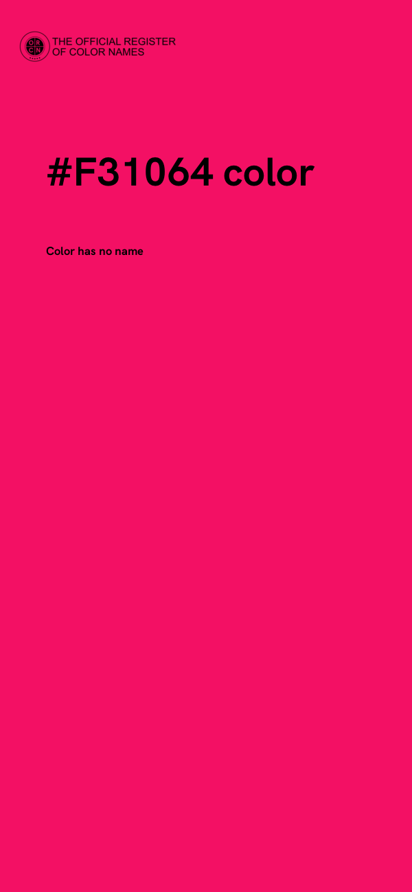 #F31064 color image