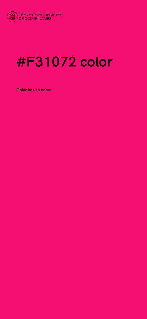 #F31072 color image
