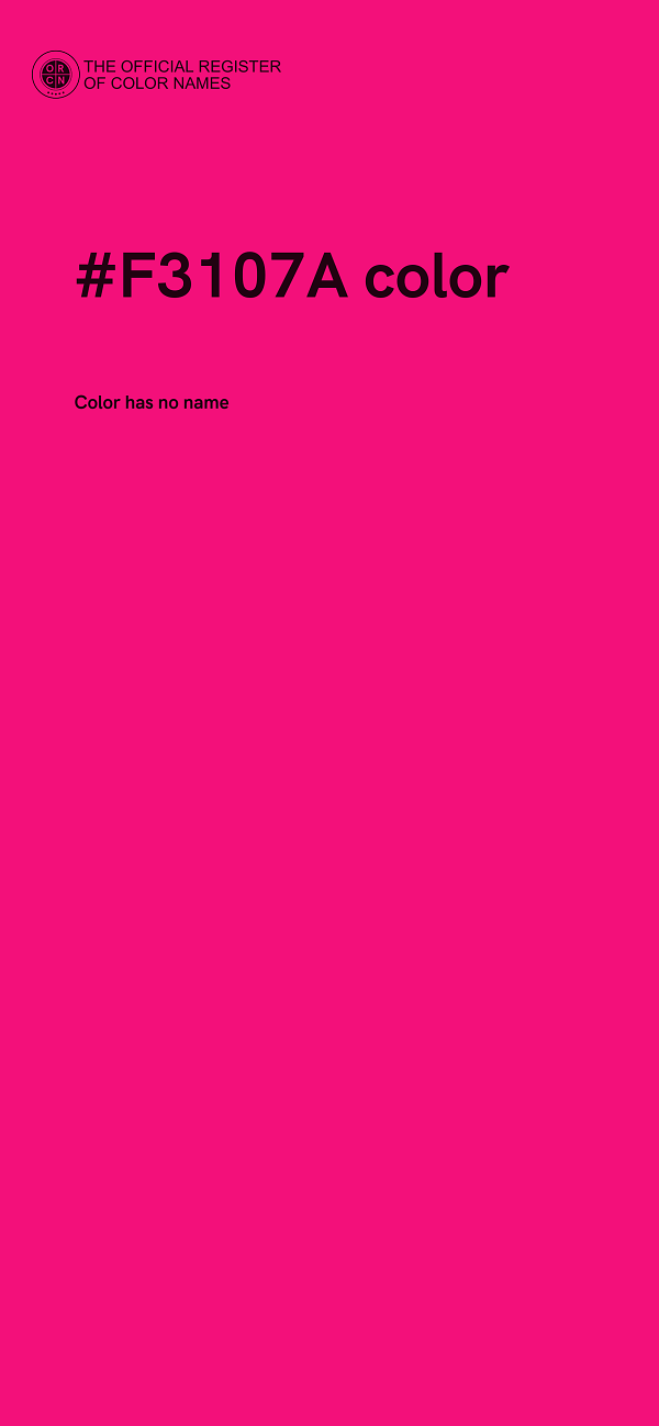 #F3107A color image