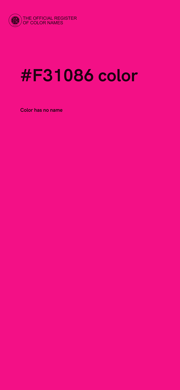#F31086 color image